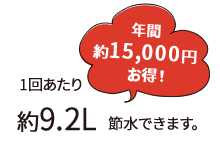 年間約15,000円お得！