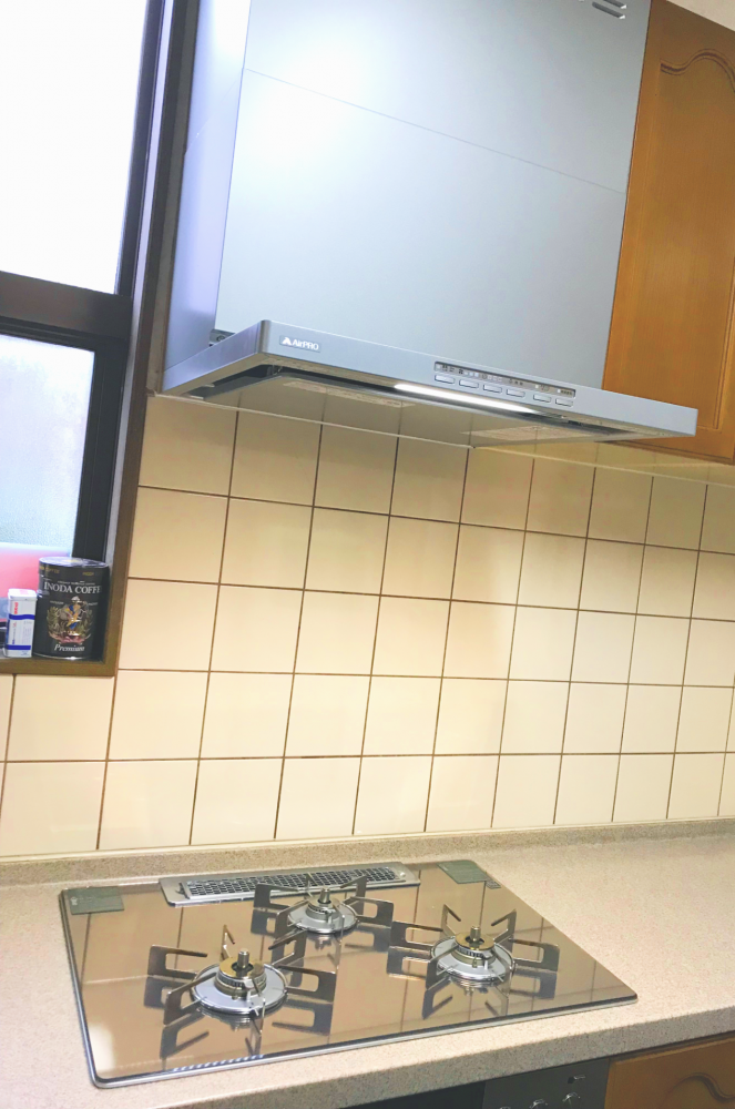 最新コンロとレンジフードで快適調理♪掃除もラクチン!