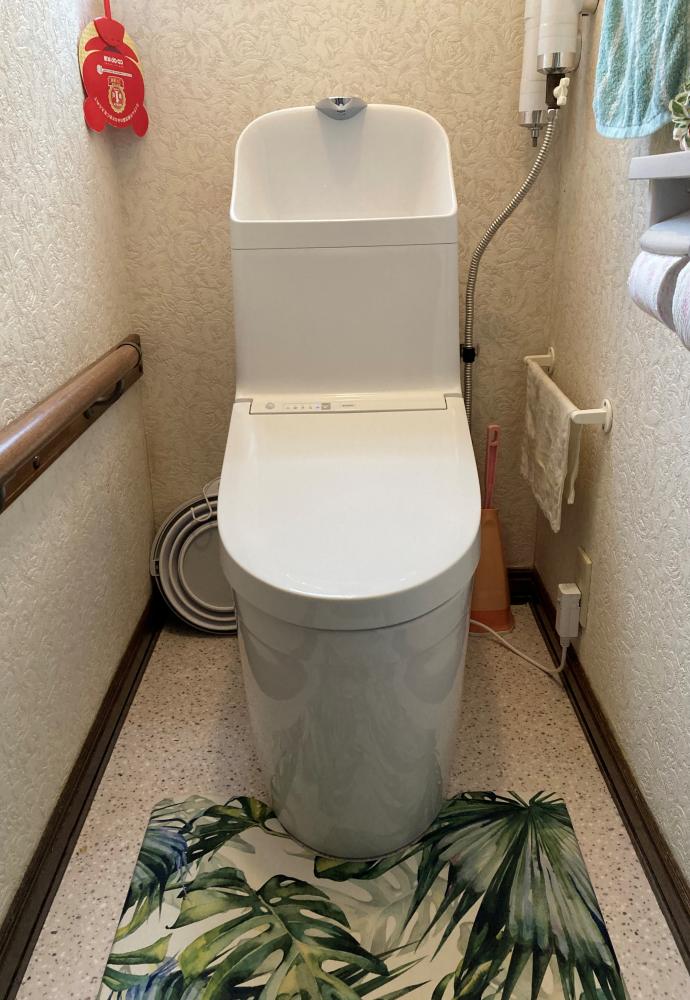古いトイレの故障を機会に一体型のトイレへ交換