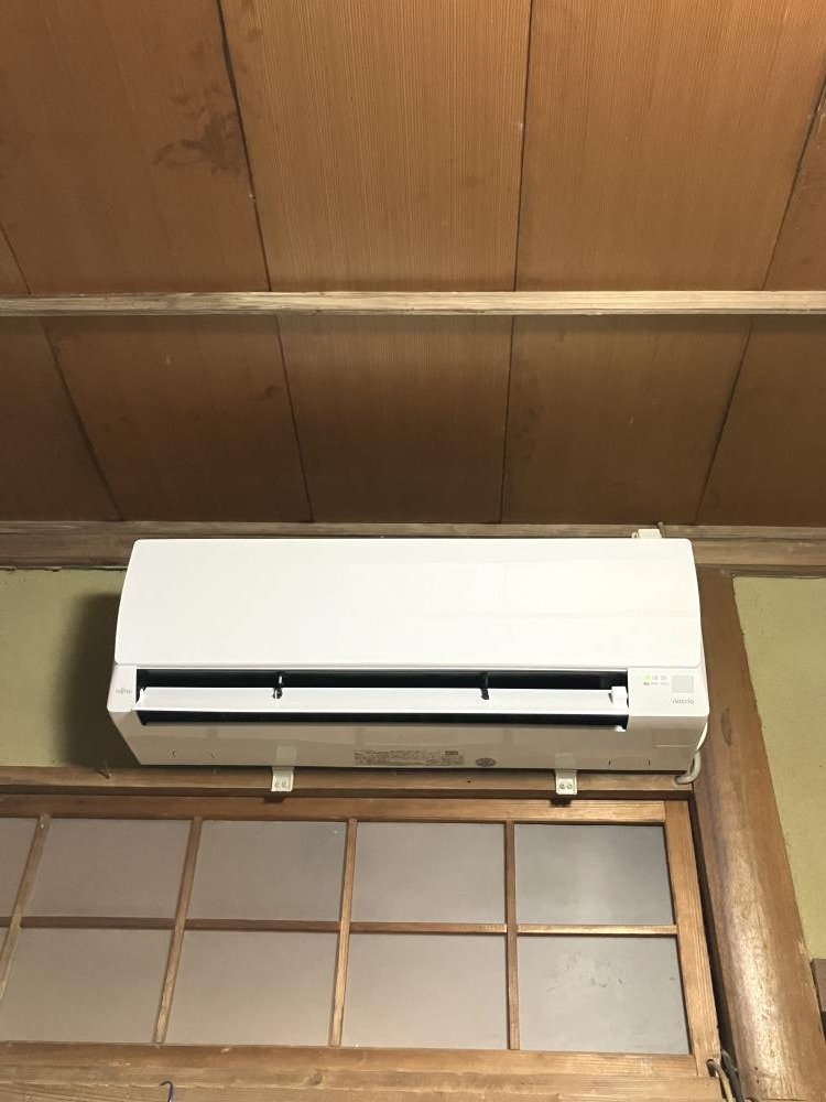 冬の寒さに備えてエアコン設置（長崎県）