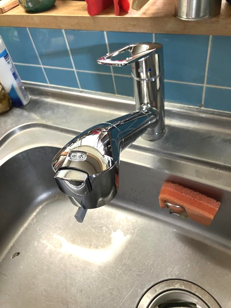 クリーンシャワーを搭載した台所水栓に交換!(長崎県)