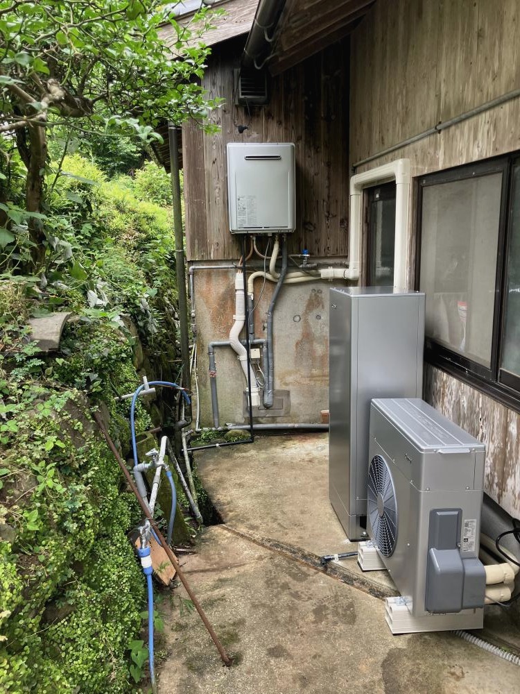 今なら補助金最大15万円！ハイブリッド給湯器にお取替えしました！（長崎県）