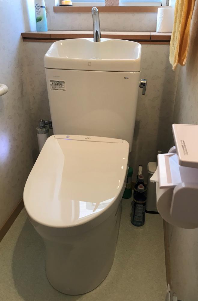 長年使っていたトイレを交換!
